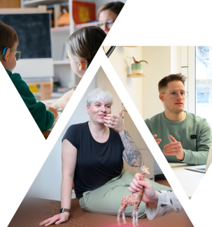 Mitarbeiter:innen im Gespräch